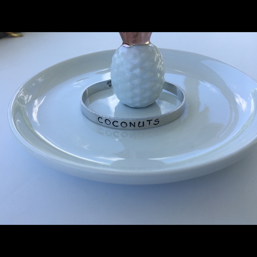 Hand Stamped Cuff • Coconuts - Picture 2 of 2